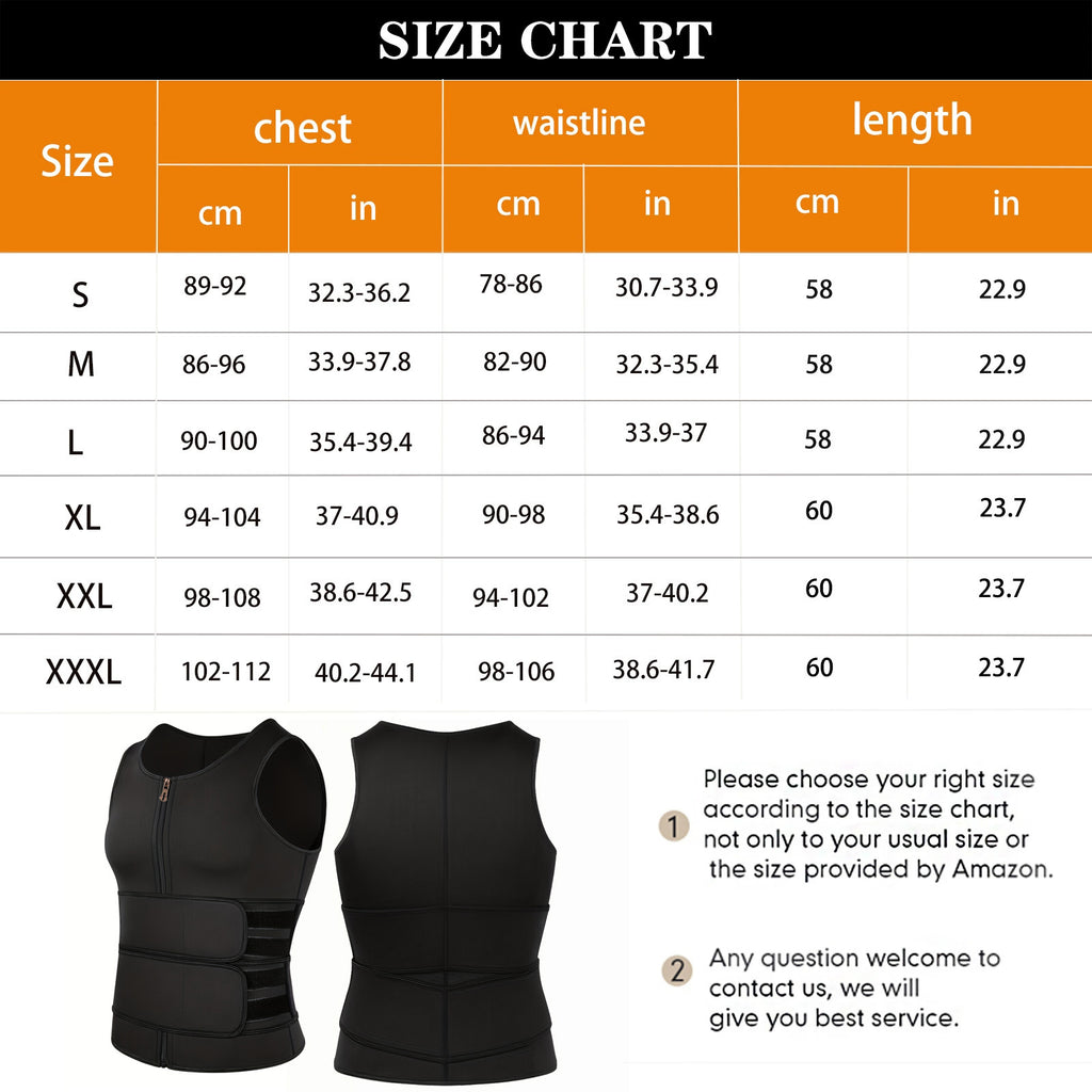 Men's Double Belt Workout Shaper Vest