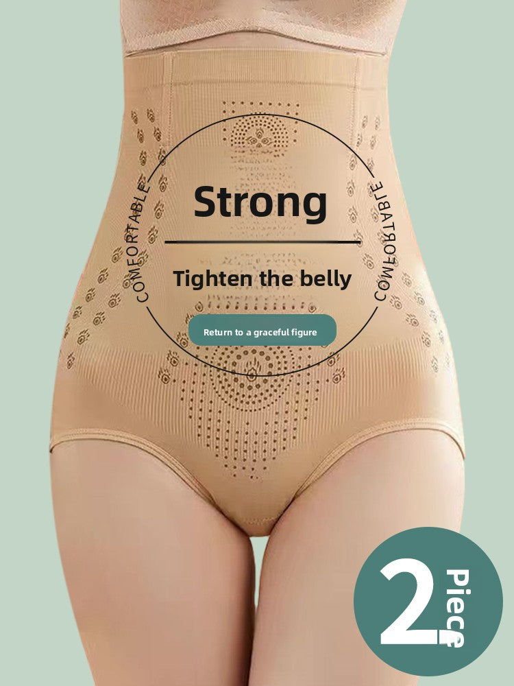 Women's High-Waisted Shaping Underwear Strong Tummy Control Hip Lifting Seamless Waist/Crotch Slimming Body Shaper Briefs