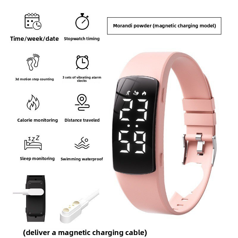 Sports Bracelet Watch with Vibration Alarm and Waterproof