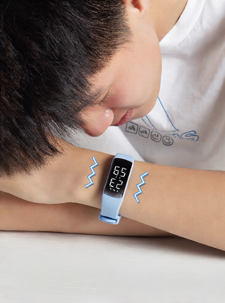 Sports Bracelet Watch with Vibration Alarm and Waterproof