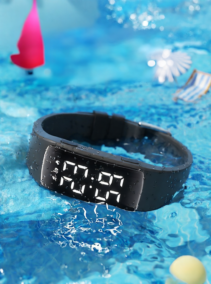 Sports Bracelet Watch with Vibration Alarm and Waterproof