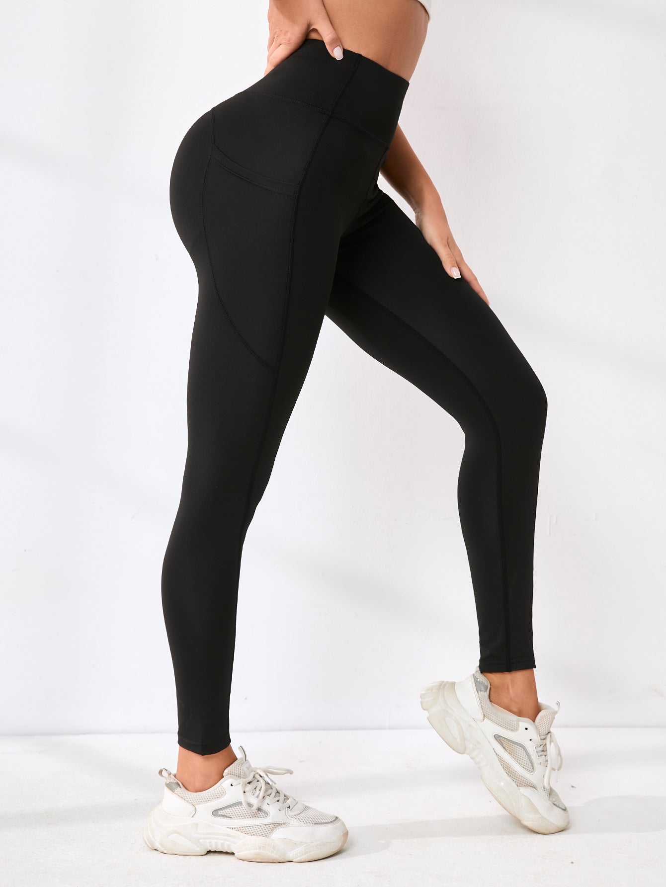 High-waisted yoga pants