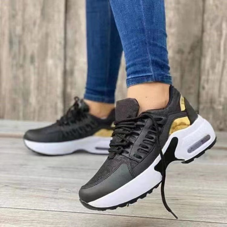 Women's Casual Mesh Lace-Up Sneakers