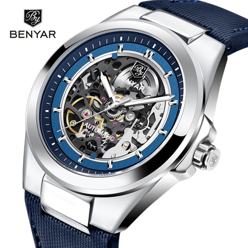Benyar Automatic Skeleton Dial Men’s Watch