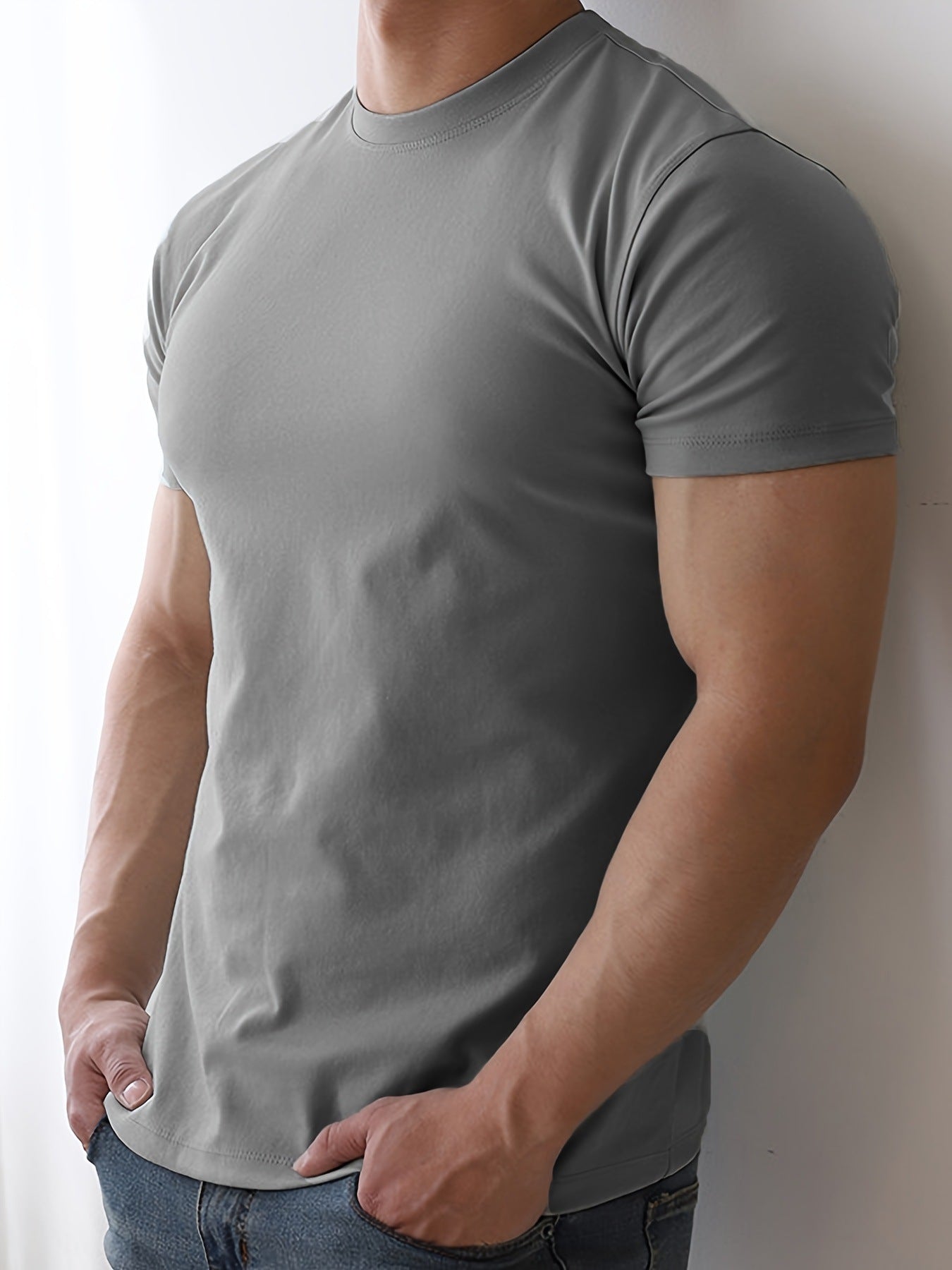 Quick-drying Breathable Solid Color Short-sleeved T-shirt