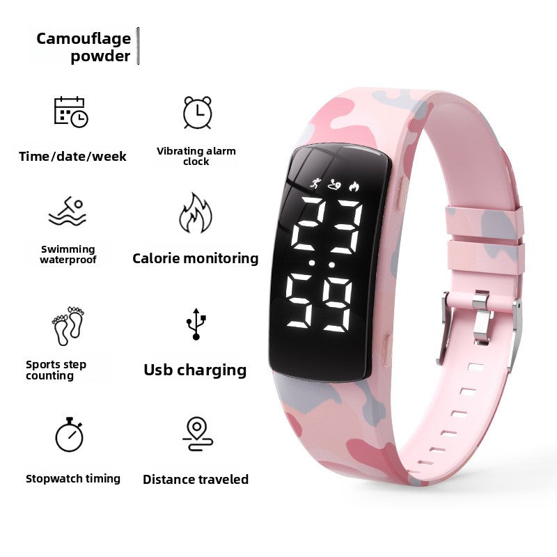 Sports Bracelet Watch with Vibration Alarm and Waterproof