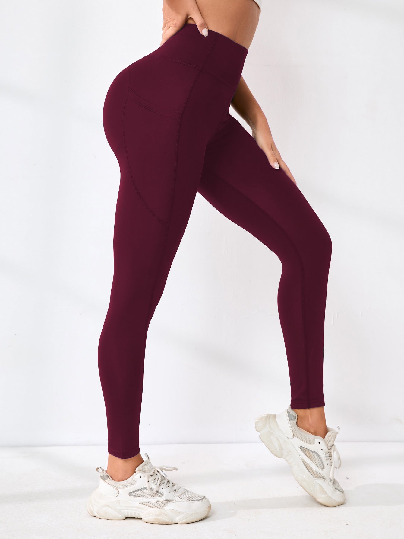 High-waisted yoga pants