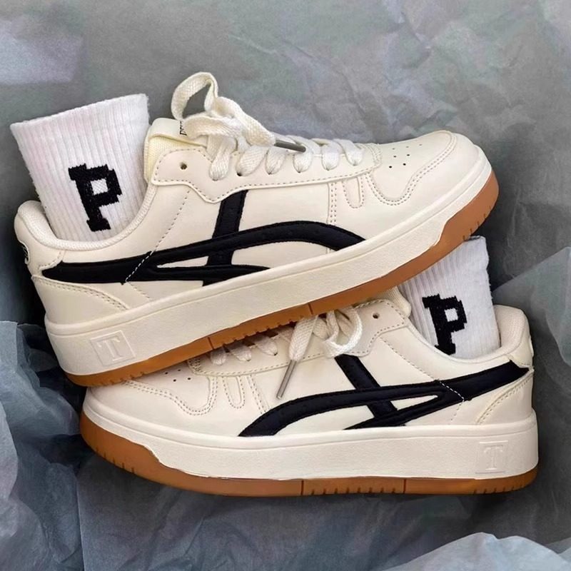 High-top sneakers with thick soles