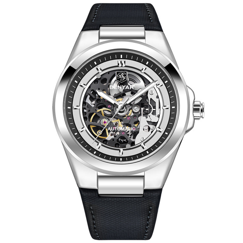 Benyar Automatic Skeleton Dial Men’s Watch