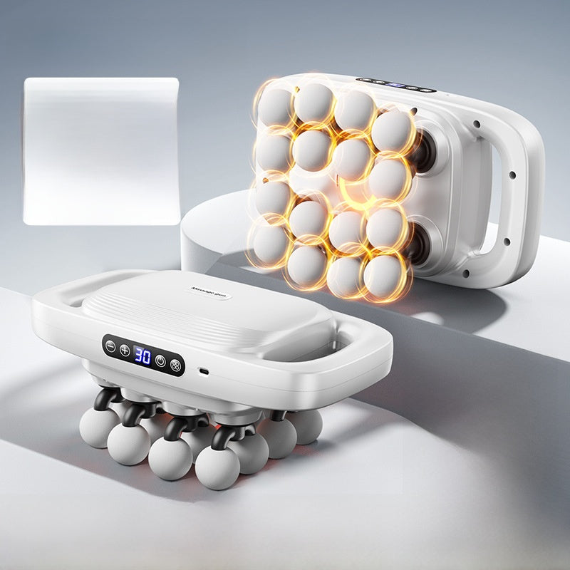 Fascia gun with multiple heads for back and waist relaxation