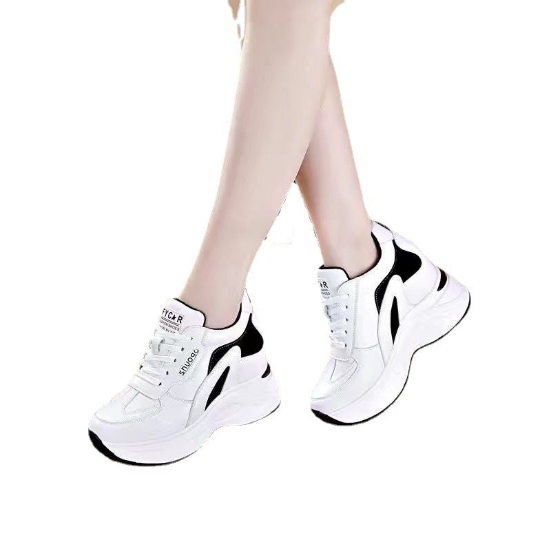 Women's Casual Platform Sneakers with Height Increasing Design