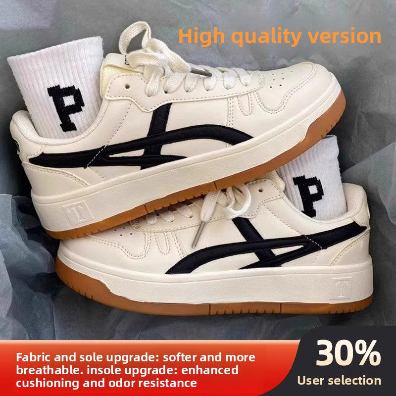 High-top sneakers with thick soles