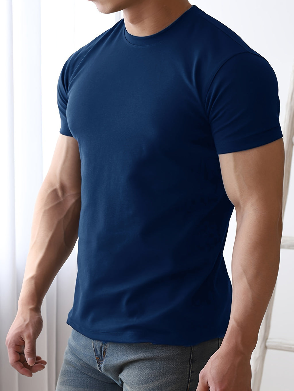 Quick-drying Breathable Solid Color Short-sleeved T-shirt