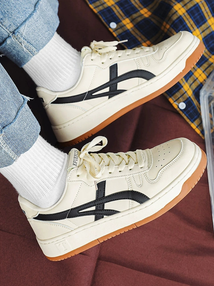 High-top sneakers with thick soles