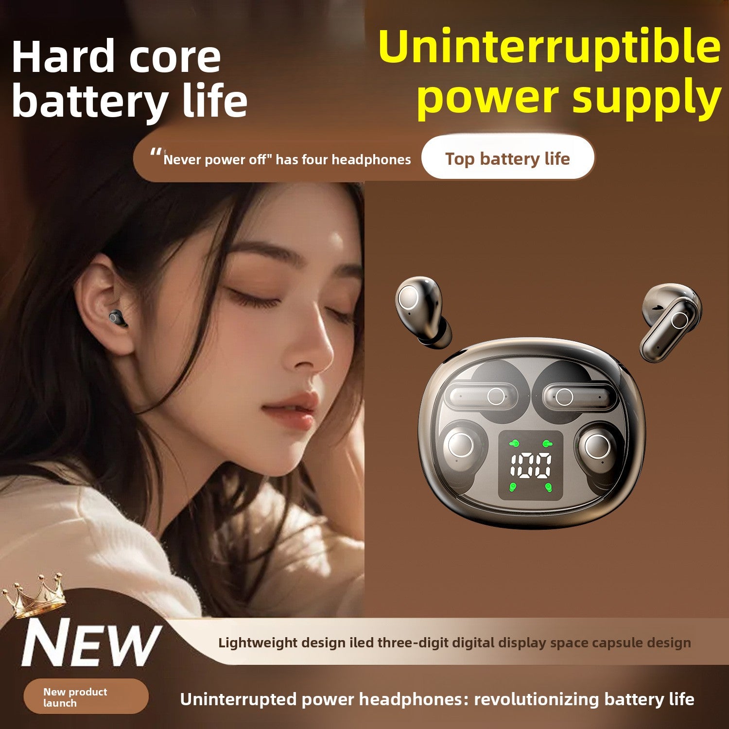 Dual Bluetooth Headset with Display