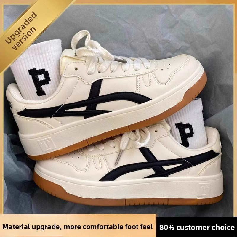 High-top sneakers with thick soles