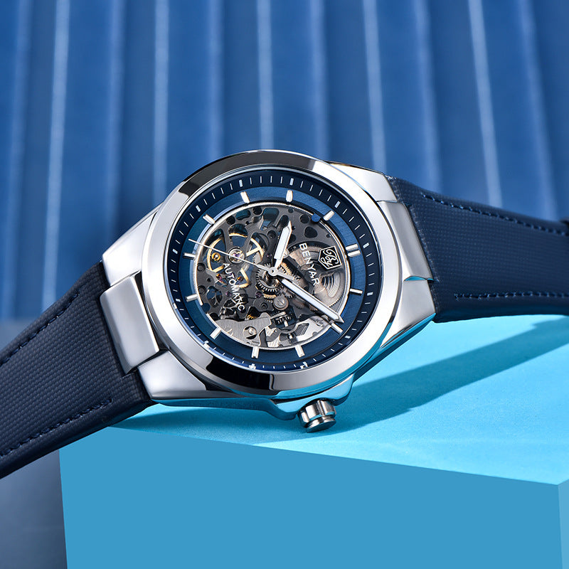 Benyar Automatic Skeleton Dial Men’s Watch
