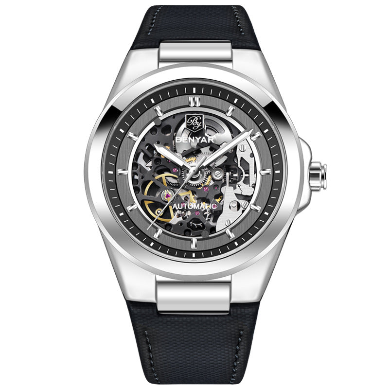 Benyar Automatic Skeleton Dial Men’s Watch