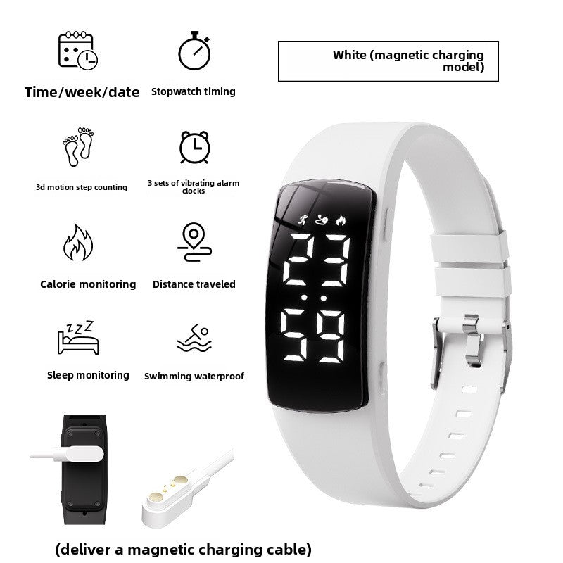 Sports Bracelet Watch with Vibration Alarm and Waterproof