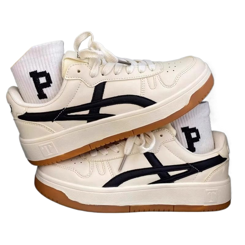 High-top sneakers with thick soles