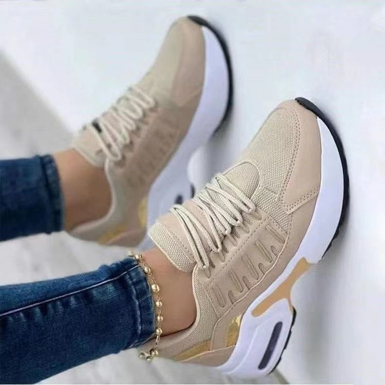 Women's Casual Mesh Lace-Up Sneakers