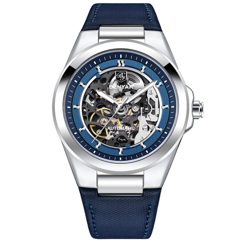 Benyar Automatic Skeleton Dial Men’s Watch
