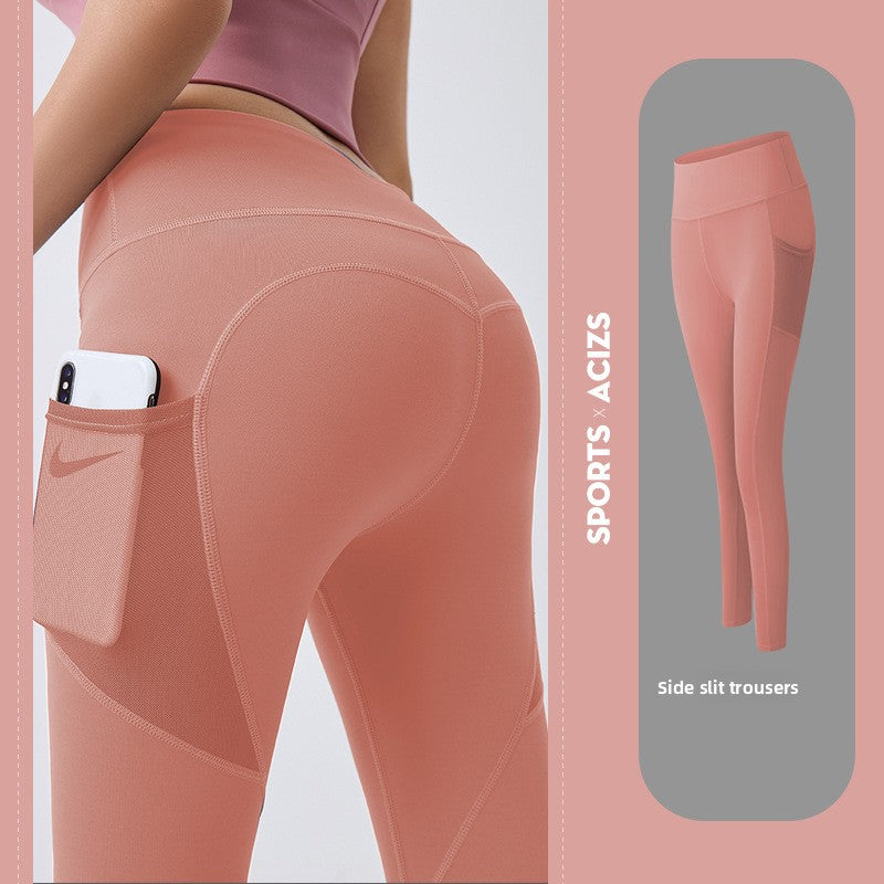 Women’s Yoga Pants with Mesh Side Pockets