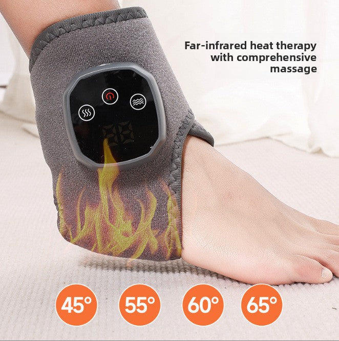 Ankle heat therapy and massage device