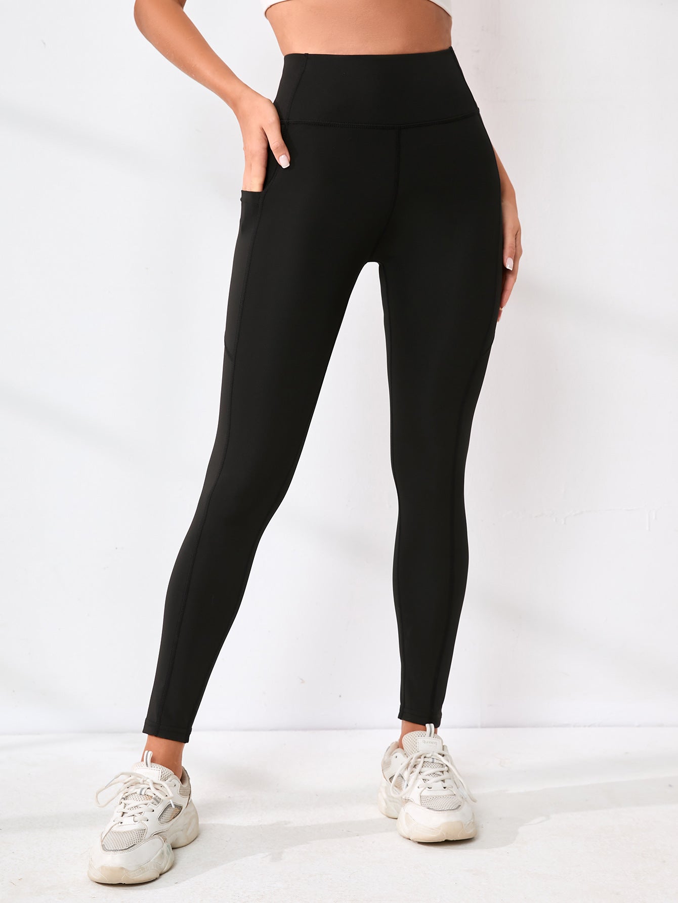 High-waisted yoga pants