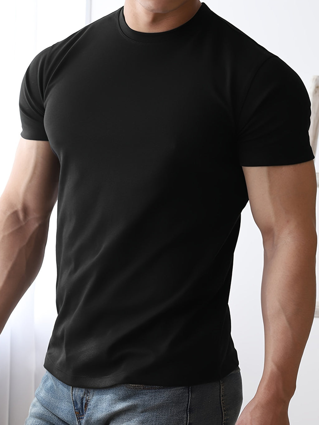 Quick-drying Breathable Solid Color Short-sleeved T-shirt