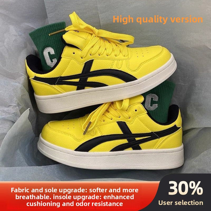 High-top sneakers with thick soles