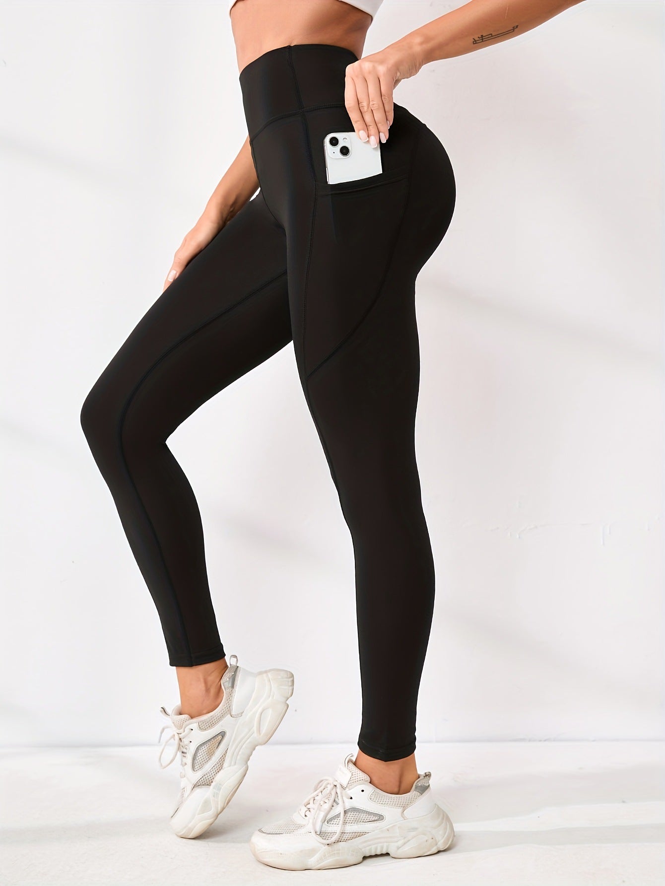 High-waisted yoga pants
