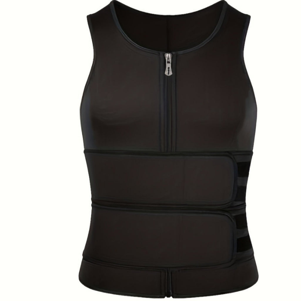 Men's Double Belt Workout Shaper Vest