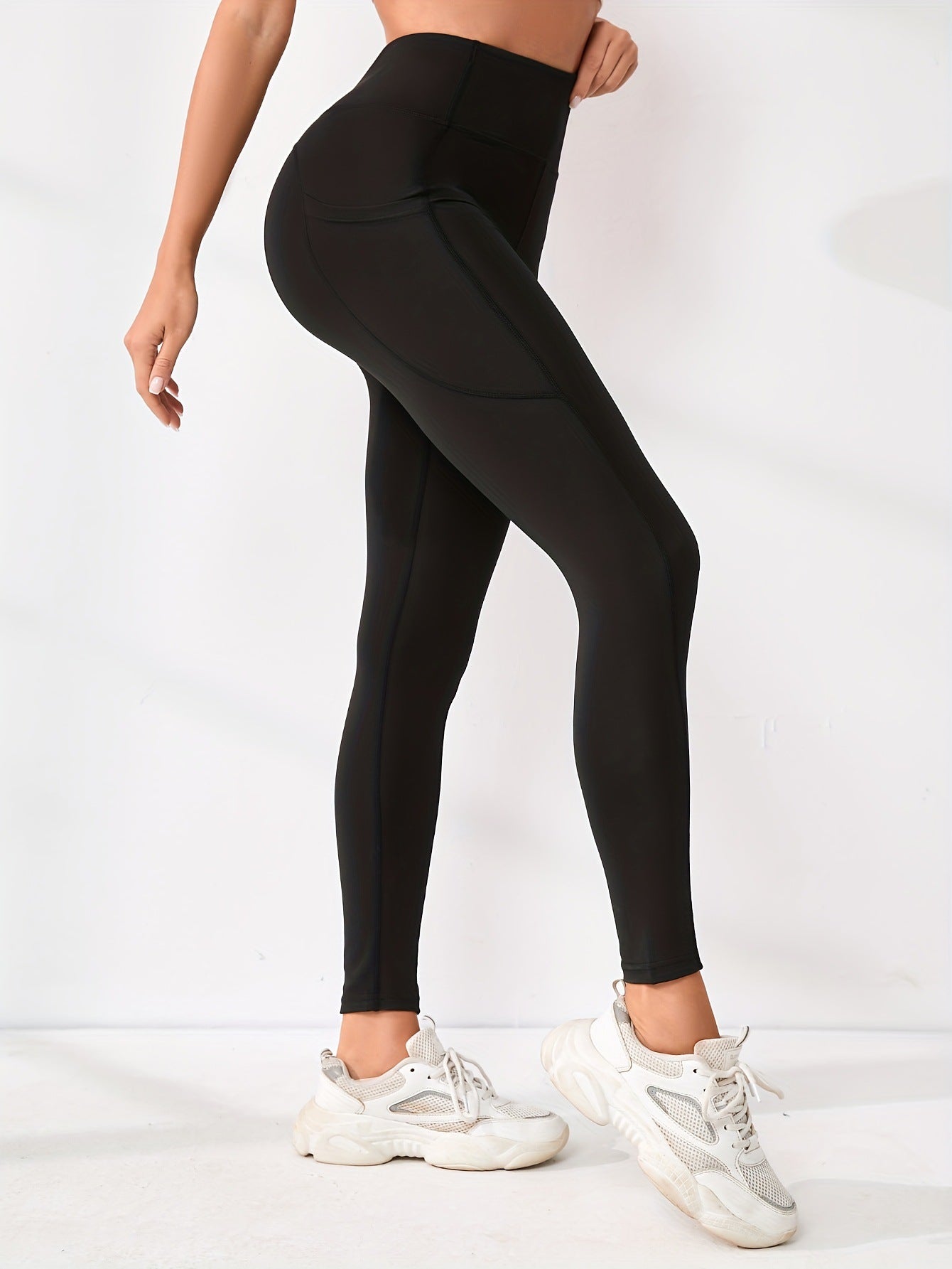 High-waisted yoga pants