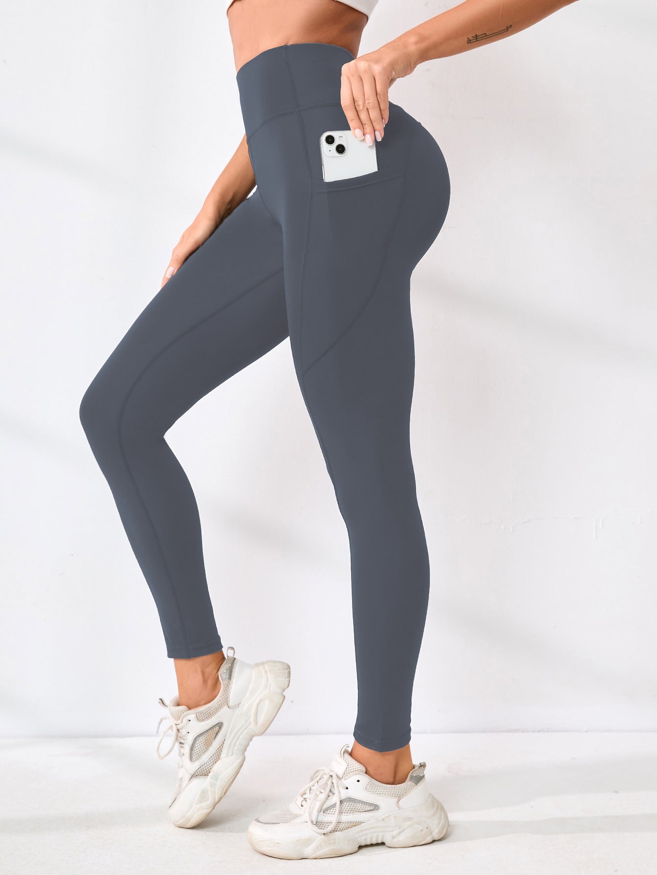 High-waisted yoga pants