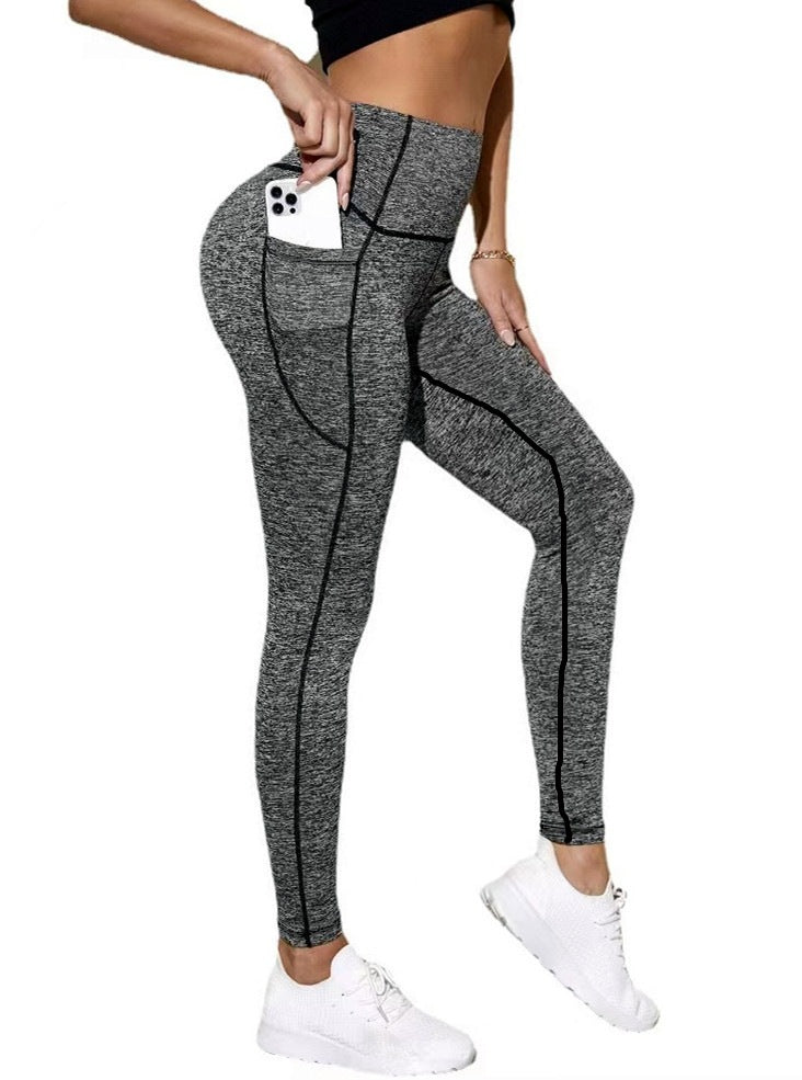 High-waisted yoga pants